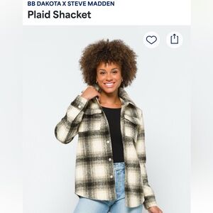 BB Dakota Steve Madden Plaid Flannel Shacket Women’s Size XL NWOT Stitch Fix